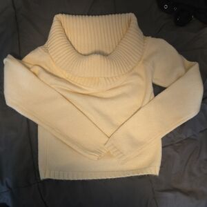 Edikted Soft Cream Cowl Neck Sweater